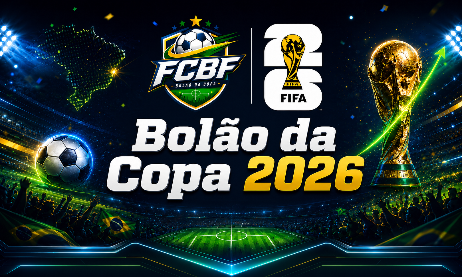 Bolão da Copa 2026 - premiação crescendo ao vivo